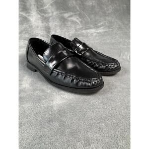 Steve Madden Women's Loafer Size 6 Black Leather Preppy